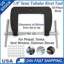 1/8"Semi Tubular Rivet Tool Upgraded Kit For Pinball Tonka Vent Window Fixt Dies