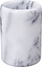 Luxury Hand-Carved Natural Marble Toothbrush  Makeup Brush Holder   Heavy-Duty