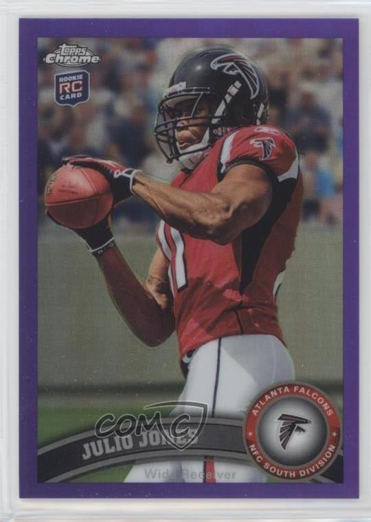 2011 Topps Chrome Retail Purple Refractor 212/499 Julio Jones #131 Rookie RC