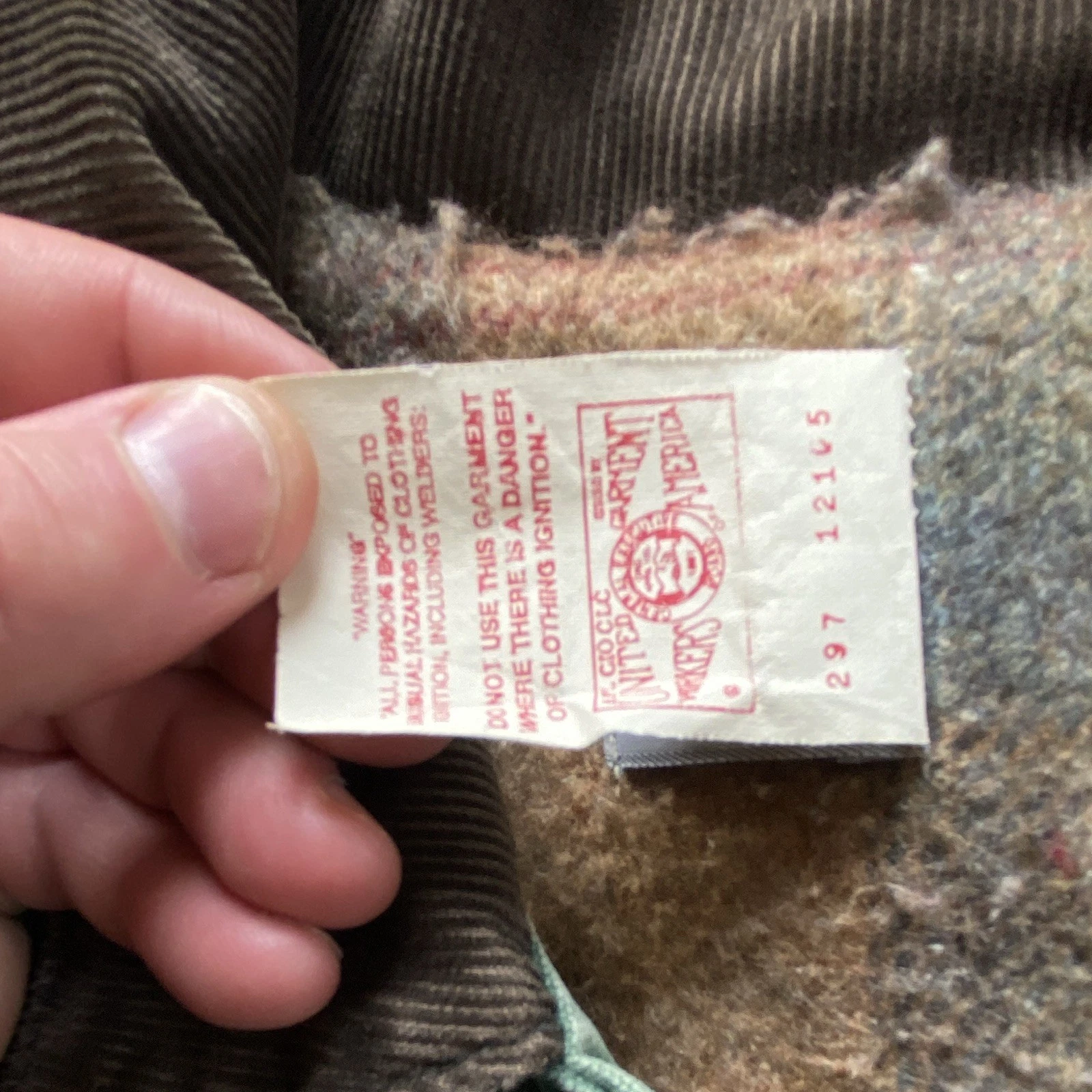 VTG 90s Carhartt JB0694 Blanket Lined Hunter Green Workwear Trucker Jacket XL image 3
