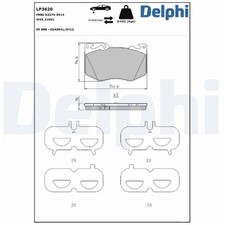 Satz Bremsbeläge Bremsklötze vorne für Mercedes GLB X247 | 745770