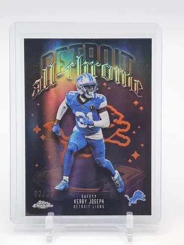 KERBY JOSEPH 2025 TOPPS CHROME ALL-CHROME ORANGE /25 #ACT-23 LIONS Q7307