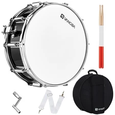 Vangoa Snare Drum Kit, Marching Snare Drum, 14 X 5.5 with 10mm Padding Carry