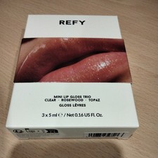REFY Mini błyszczyk do ust Trio zestaw upominkowy, edycja limitowana 3 x 5ml nowy