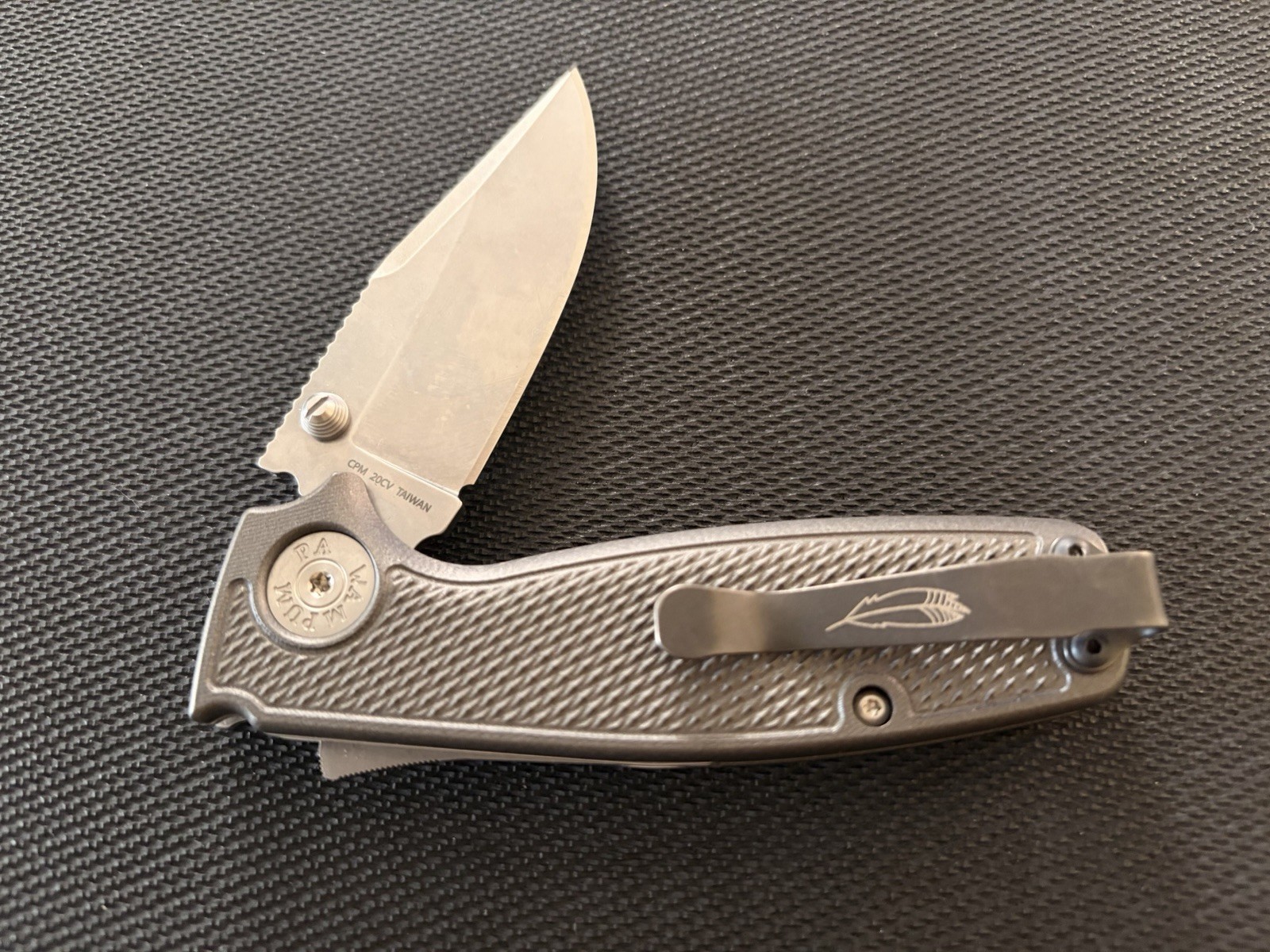 Demko AD20.5 20CV, Tungsten OriginalGoat Full Ti Scales, Lynch Clip