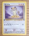 Pokemon Card Meowth Jungle 1st Edition Common 56/64 Near Mint