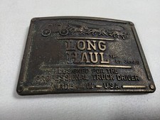 Vintage Long Haul By Jonbil Professional Truck Driver Belt Buckle Made In U.S.A,