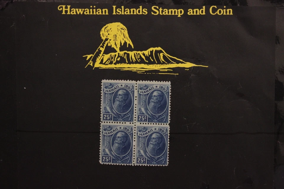 284 HAWAII REPUBLIC BLOCK OF 4 1894 UNUSED SCOTT#79 - Image 3 of 4