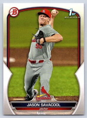JASON SAVACOOL  CARDINALS RC 1st card   2023 BOWMAN DRAFT #BD-200