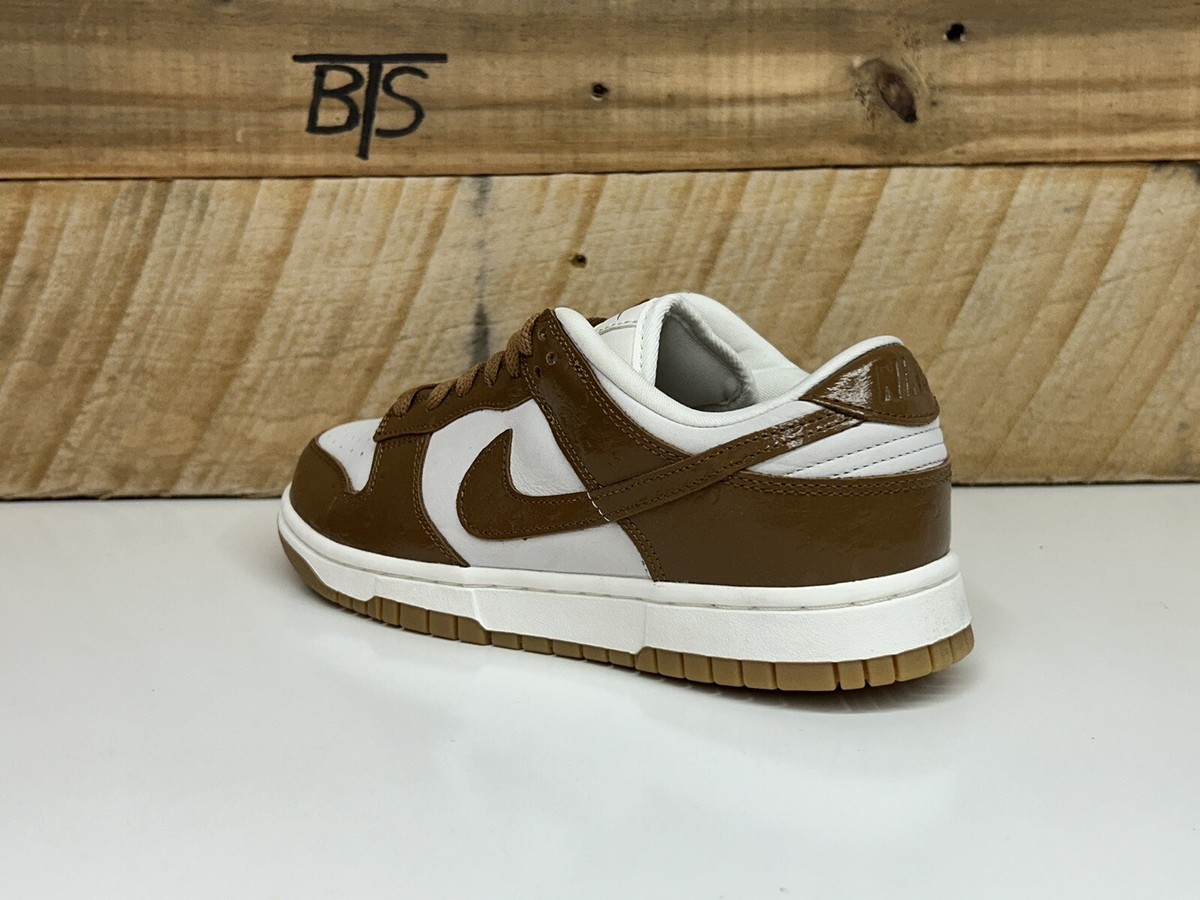 Women's Nike Dunk Low LX “Ale Brown Ostrich” Size-8.5 Tan Gold