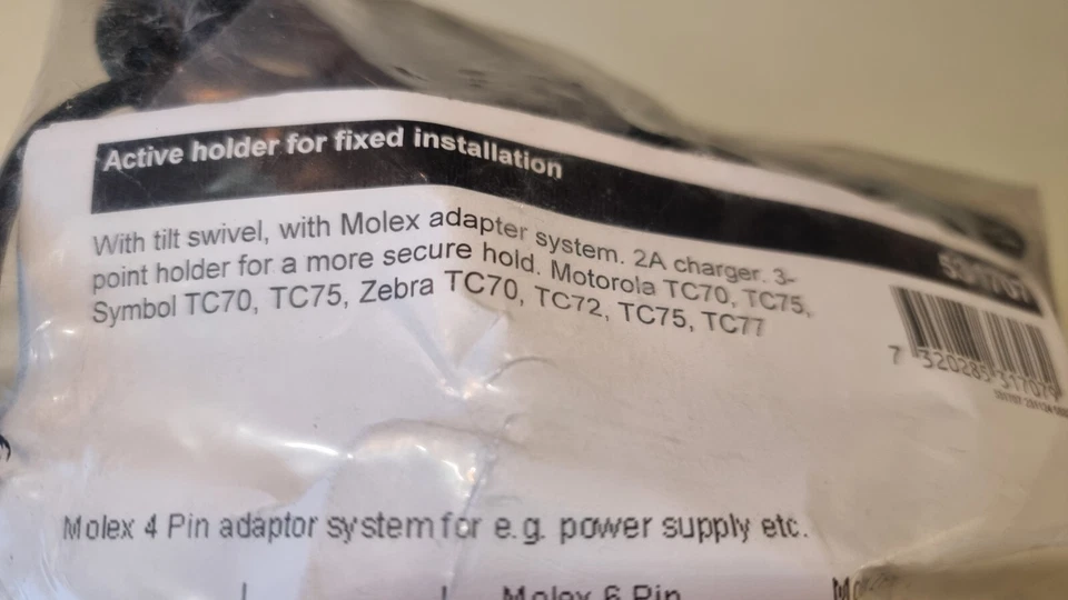 Brodit 531707 Active Holder for Mobile ZEBRA/Motorola/Symbol TC70/TC72/TC75/TC77 - Image 4 of 4