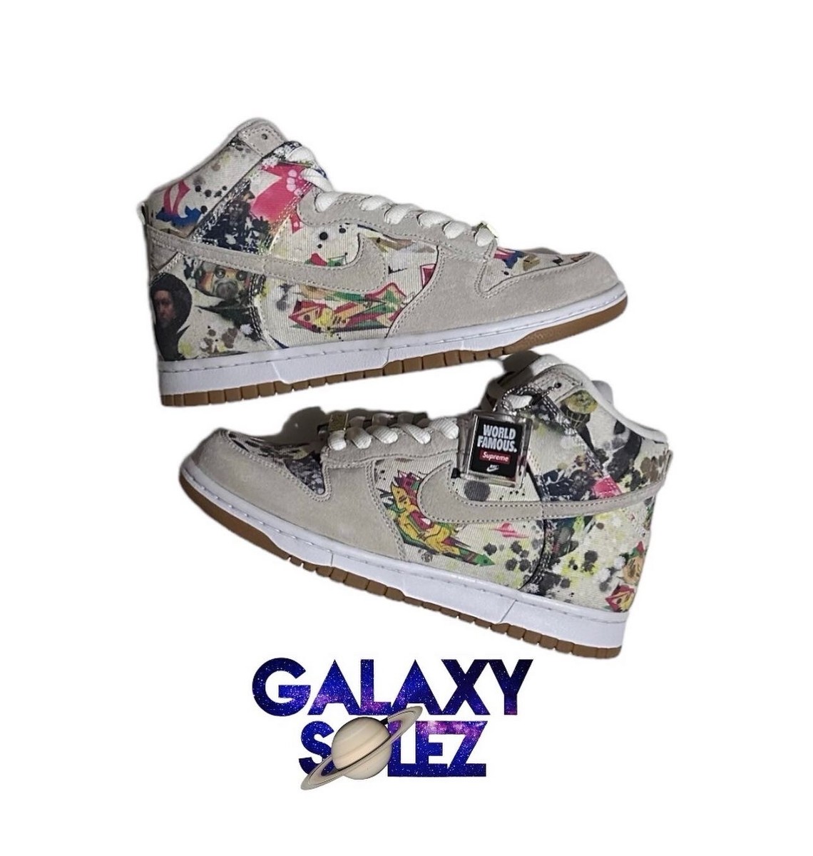 Size 8 - Nike SB Dunk High x Supreme Rammellzee | eBay