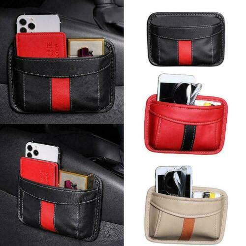 Left & Right Car Seat Gap Filler Storage Organizer – PU Leather With Cup Holder & USB Hole