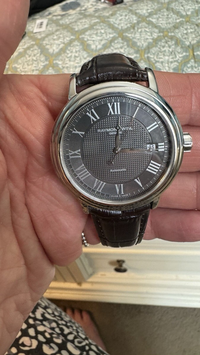 Raymond Weil Unisex Watch 28371 Maestro brown Leather 39mm  display picture 1
