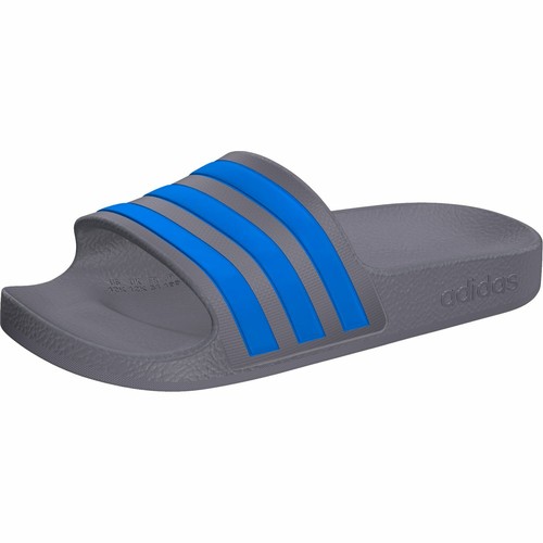 Adidas adilette Aqua K Beach Shoes Slippers Grey Blue EF1751 | eBay