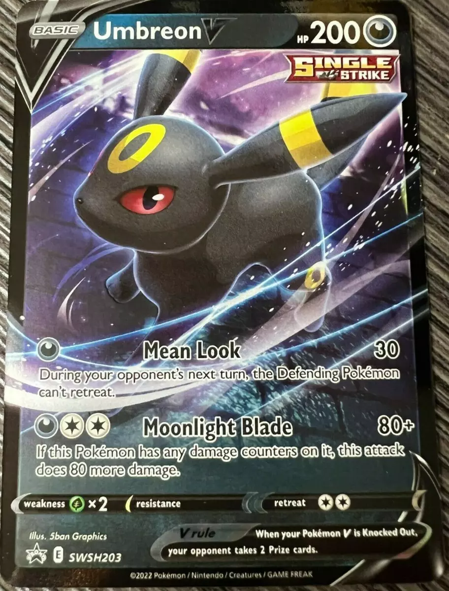 V Heroes Tin: Umbreon V SWSH203 - Pokemon TCG Live Code – Card