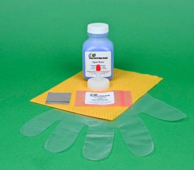 Cyan Toner Refill Kit for Samsung CLX 3185 3185FN 3185FW 3185N 3185W CLT-C407S