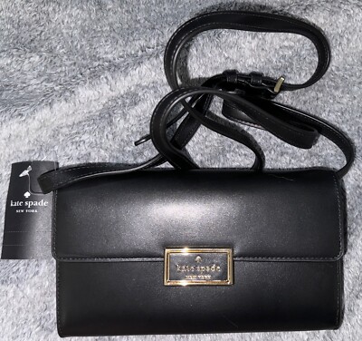NEW Kate Spade Reegan Smooth Leather Crossbody KB545 Wallet