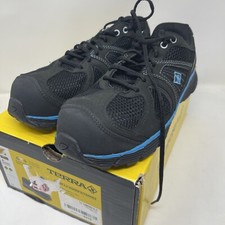 Terra Pacer 2.0 Womens 8.5M Safety Composite Toe Work Shoes Boots Black/Teal