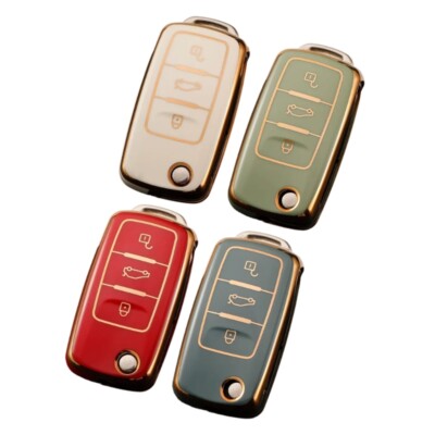 TPU Car Key Case Protective Shell Soft for Vehicle Waterproof Cover