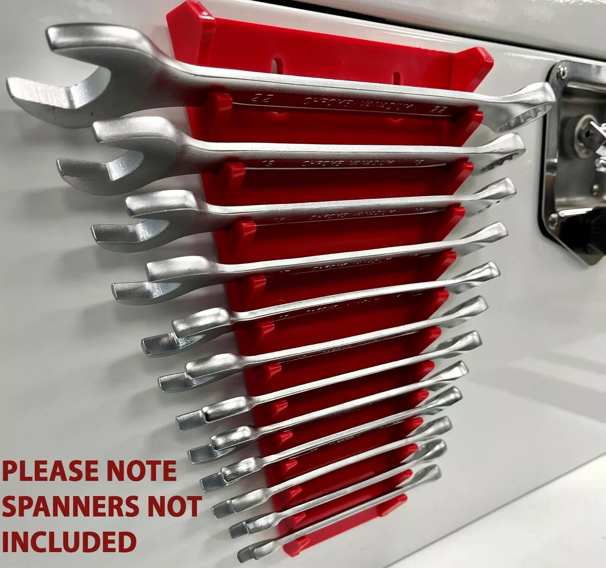 Magnetic Spanner Rack 12 Piece Tool Storage Wrench Holder Organiser