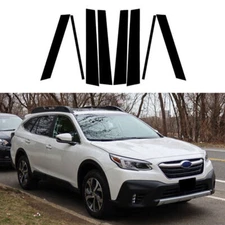 Glossy Black Pillar Posts Cover Window Trim For Subaru Outback BT 5 Door 20-2023
