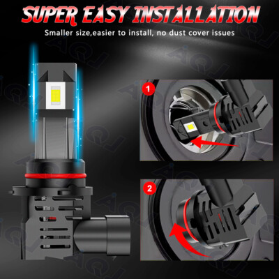 For Dodge Charger 2011 2012 2013 2014 - 6X LED Headlight Hi/Lo + FOG Light  Bulbs