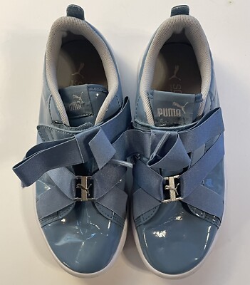 PUMA Girls Hook & Loop SoftFoam Blue Shoes 369718-04 2C