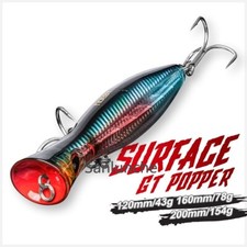 Noeby Popper Fishing Lures Topwater Floating Wobbler 12cm/16cm/20cm Saltwater