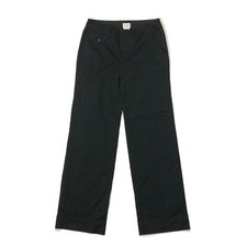 Merona Womens 2 Black Slash Pocket Stretch Straight Leg Comfort-Fit Dress Pants