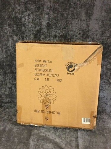 Blossom Flower Wall Décor Green Lacquered Metal 46cm NEW (M) - Picture 5 of 5