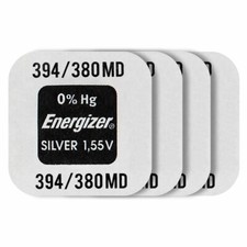 4 x Energizer Silver Oxide 394 380 batteries 1.55V SR45 SR936SW Watch