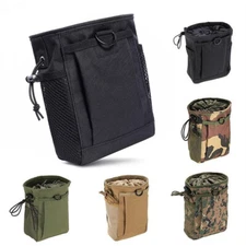 Tactical Drawstring Magazine Pouch Military Molle Belt Bag Outdoor Ammo Bag Gear