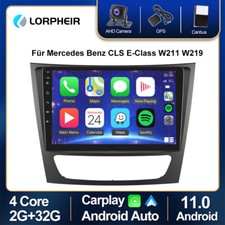 F&uuml;r Mercedes Benz CLS E-Class W211 W219 Android 11 Autoradio GPS Carplay 2+32GB