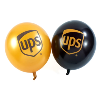 24 Pack UPS 11'' Brown Gold Latex United Parcel Service Party Christmas Balloons