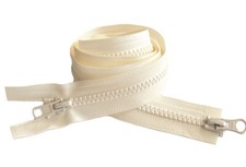 17 Inch YKK 5 VISLON 2-Way Medium Weight Molded Plastic Separating Made in USA