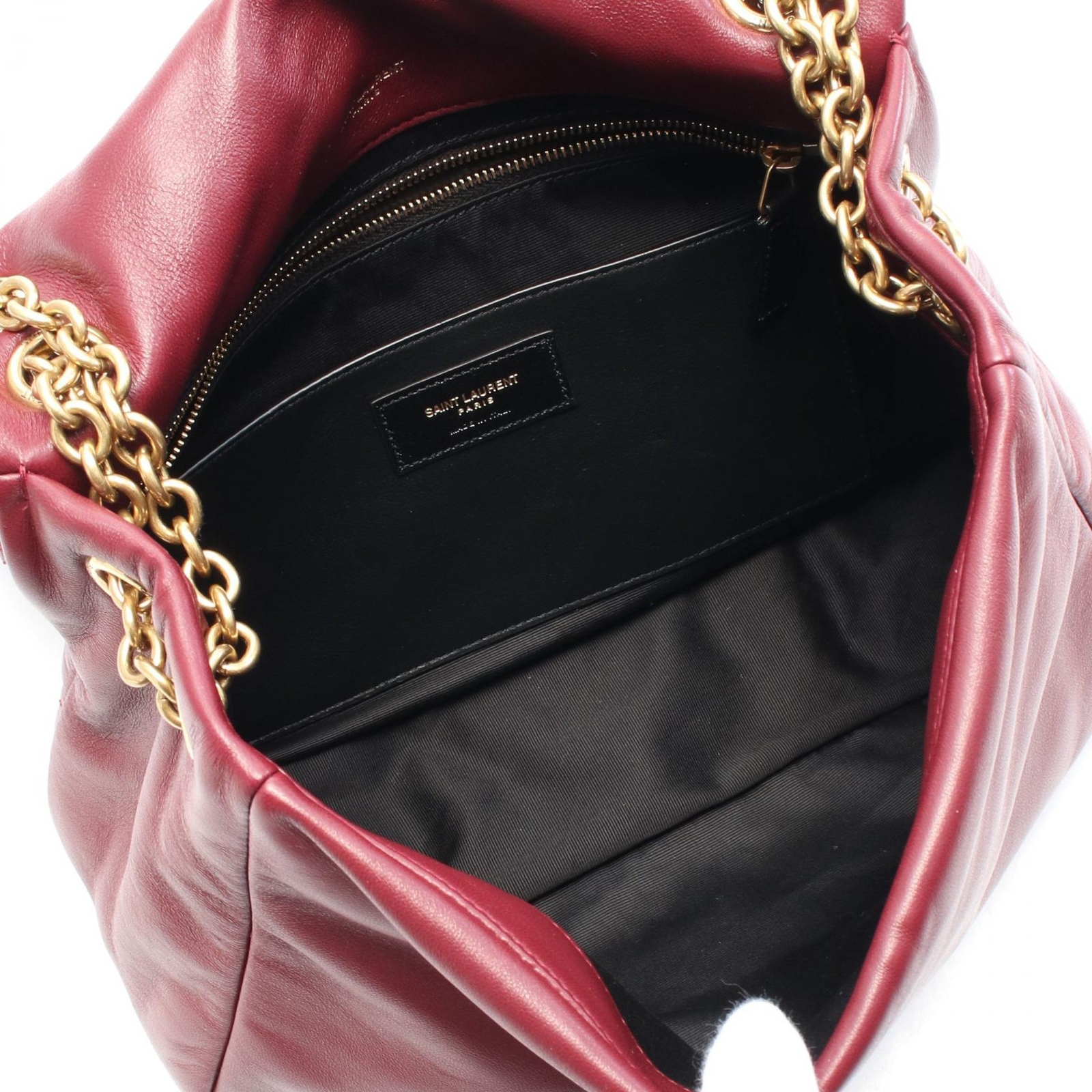 Borsa a tracolla SAINT LAURENT catena 809696AAB326592 pelle bordeaux NUOVA donna