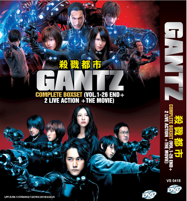 DVD ANIME GANTZ Complete Series Vol.1-26 End + 2 Live Action +
