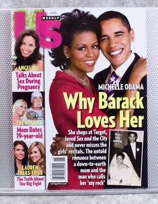 US Weekly Magazine Michelle Obama Why Barack Loves Her 2008