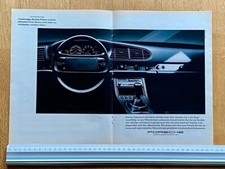 Porsche 944 Cockpit Armaturenbrett Original 1985 Vintage Advert Werbung Reklame