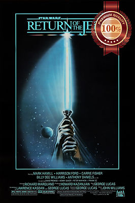 STAR WARS RETURN OF THE JEDI LIGHTSABER 1983 ORIGINAL PRINT