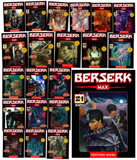 Berserk Max Volumen 1-21 Selección | Manga Panini | Kentaro Miura | Nuevo | Alemán