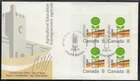 Canada Scott 640 UL Pl Blk FDC - Agricultural Education