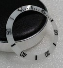 38mm WHITE BEZEL INSERT FOR SEIKO SKX007 MODS (SLOPED)