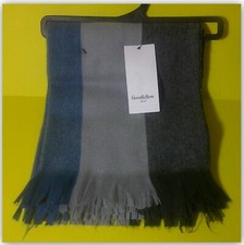 Goodfellow Men's Striped Scarf - Gray/Blue/Charcoal One Size - Nice  Big NWT