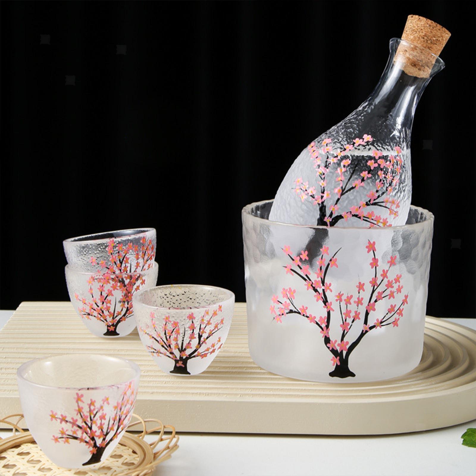 Glas Sake Set Japanischen Stil Kalt Sake Gläser für Hochzeit Küche