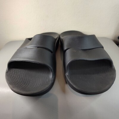 OOFOS OOahh Slide Sandal Black US Men display picture 1