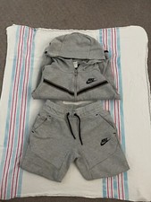 Kids Nike Tech Full Sweatsuit- Gray 5 Reg