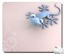 mousepad gaming Hot Design Funny Gecko Lizard Blue