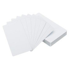 300 Pack 0.21mm Thick 3.4"x2.1" Sublimation Metal Business Cards Blank, White